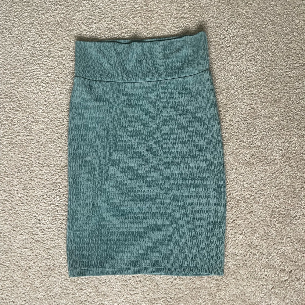 LuLaRoe Green Cassie Pencil Skirt